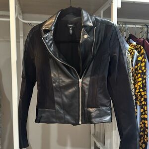 Black AQUA moto jacket